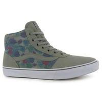 Vans Milton Hi Top Flower Skate Shoes Ladies