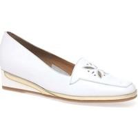 Van Dal Verona IV Womens Wedge Heel Loafers women\'s Loafers / Casual Shoes in white