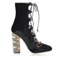 VALENTINO Lace Up Heeled Booties