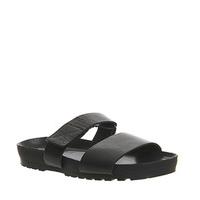 Vagabond Erie Slider Sandal BLACK LEATHER