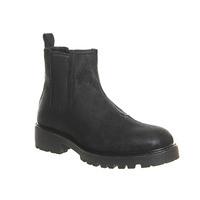 Vagabond Kenova Chelsea Boot BLACK WAXED SUEDE