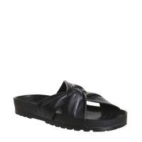 Vagabond Erie Knot Footbed BLACK LEATHER