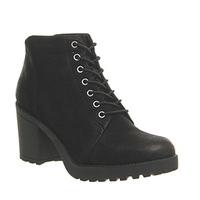 Vagabond Grace Lace Up boots BLACK NUBUCK