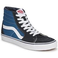 vans sk8 hi navy womens shoes high top trainers in blue