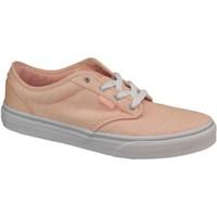 vans atwood canvas womens skate shoes trainers in pink