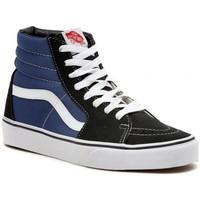 vans sk8 hi navy womens shoes high top trainers in multicolour