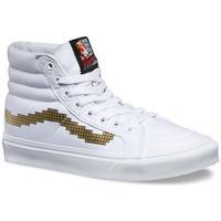 Vans SK8-HI NINTENDO SLIM CONSOLE/GOLD women\'s Shoes (High-top Trainers) in white