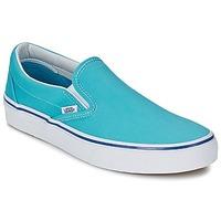 vans classic slip on womens shoes trainers in blue