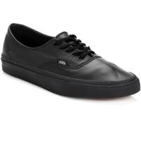 Vans Black Authentic Decon Premium Leather Trainers women\'s Shoes (Trainers) in black