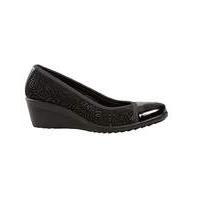 van dal angelica black suede patent