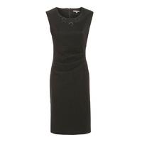 Vanessa Horne The Lucinda Floral Embellished Neckline Dress in Black