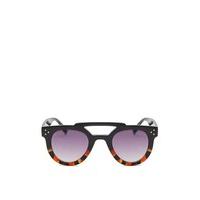Vanessa Black Ombre Brown Tortoise Print Sunglasses