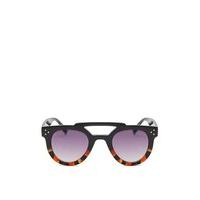 vanessa black ombre brown tortoise print sunglasses