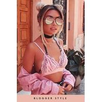 Vanessa Pink Lace Bralette