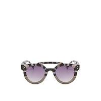 Vanessa Grey Tortoise Print Sunglasses