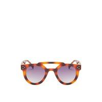 Vanessa Brown Tortoise Print Sunglasses