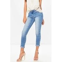 Vanessa Pearl Embellished Skinny Jeans