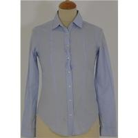 VanHeusen Woman Size XS - Blue and White Striped - Long Sleeved Blouse -
