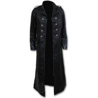 Vampires Kiss Gothic Faux Leather Trench Coat - Size: Size 22