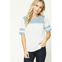 Varsity-Striped Slub Knit Tee