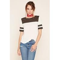 Varsity-Striped Slub Knit Tee