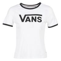 Vans TIMELESS RINGER women\'s T shirt in white