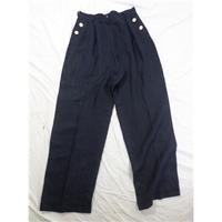 Valentino Miss V - Size 10 - Blue - Trousers - Size: 29\