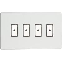 Varilight 4-Gang V-Pro Eclique2 Touch/Remote Control LED Dimmer - Premium White