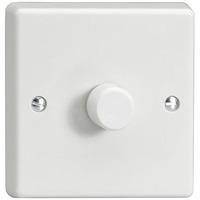 Varilight Classic 1x400W 1 Gang 1 Way Dimmer Knob (Single HQ1W) - White