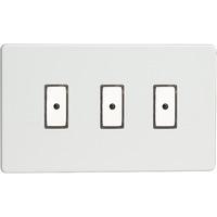 Varilight 3-Gang V-Pro Eclique2 Touch/Remote Control LED Dimmer - Premium White