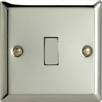 Varilight Classic 1 Gang Intermediate Switch With Metal Rockers (Single XC7D) - Polished Chrome