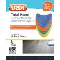 Vax Coloured Velcro Microfibre Pads x8