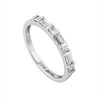 Vamp London Tre Vie Silver Sempre Seven Stone Cubic Zirconia Half Eternity Ring TVR104-SI-SIZEN