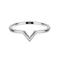 Vamp London Ladies Attitude Silver Stackable V Ring ATR037-SI-P