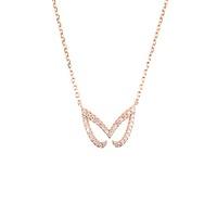 vamp london ladies hidden mask rose gold plated outline necklace hmn04 ...