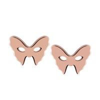 vamp london masquerade rose gold plated mask stud earrings mae107 rg