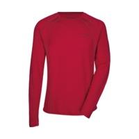 vaude mens signpost ls shirt indian red