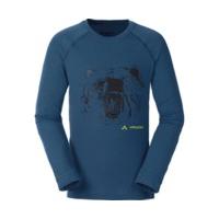 vaude boys paul ls shirt fjord blue