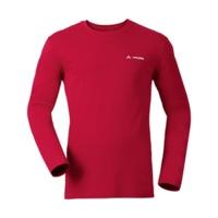 vaude mens brand ls shirt indian red