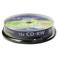 verbatim cd rw 12x 10pk spindle