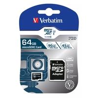 Verbatim Pro microSDXC U3 64GB SD Card