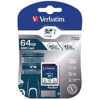 Verbatim Pro SDXC Class 10 UHS-I U3 64GB Memory Card