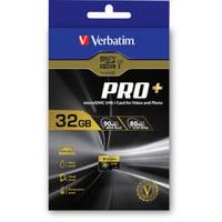 Verbatim Pro+ U3 32GB microSDHC Memory Card