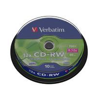 Verbatim 12x CD-RW 700MB 10 Pack Spindle