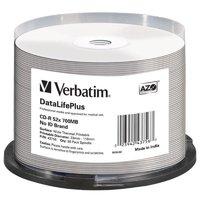 Verbatim C43756 52x Blank CD-R Thermal Printable Discs - 50 Pack Spindle