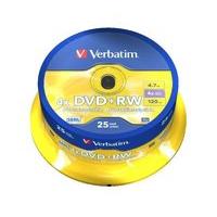 Verbatim 4x DVD+RW 4.7GB 25 Pack Spindle