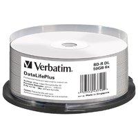 Verbatim BD-R DL 50GB 6x Wide Printable 25 Pack Spindle