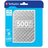 Verbatim Portable Hard Drive 500GB Slv