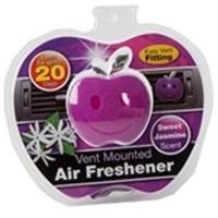 vent mounted apple shaped car air freshener sweet jasmine