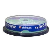 Verbatim 4x DVD-RW 4.7GB 10 Pack Spindle